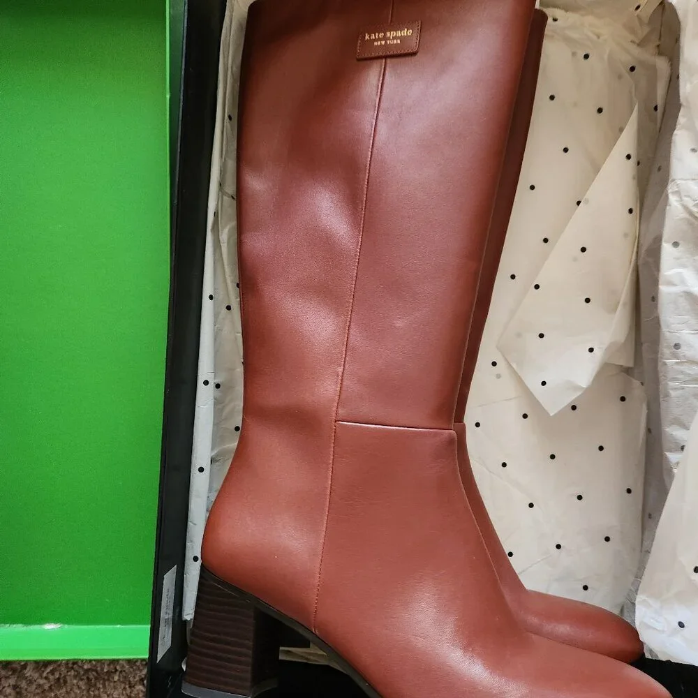 Kate Spade New York Aimee boots. Deep Umber. NIB. Size 9